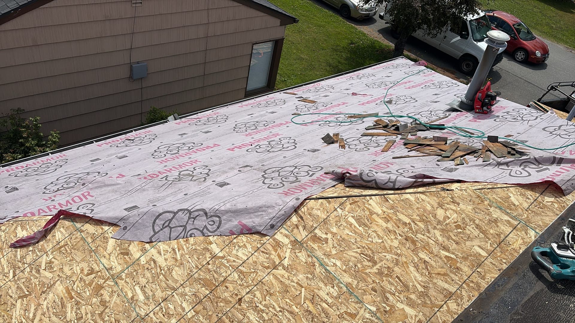 Roofing project in Newcastle, WA by Volkers Evolution Services